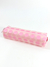 estojo plástico estampado bolinhas rosa - 19 x 4 x 6 cm - comprar online