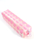 estojo plástico estampado bolinhas rosa - 19 x 4 x 6 cm na internet