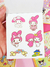 Bloco de Adesivos Sanrio - Bloco com 12 Folhas - 60 adesivos - 9 cm x 7 cm - Sortido - comprar online