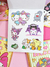 Bloco de Adesivos Sanrio - Bloco com 12 Folhas - 60 adesivos - 9 cm x 7 cm - Sortido - Mumi Papelaria - Papelaria Online - Papelaria Fofa