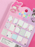 Caderneta Fofa Kuromi Sanrio - Páginas Decoradas - 9 cm x 11 cm - 56 pag na internet