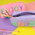 Estojo Escolar Tecido Bordado Enjoy Rosa - 24 x 10 x 6 cm - Dac na internet
