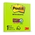 Bloco de Notas Adesivo Verde Neon Post-It - 90 folhas - 7,6 cm x 7,6 cm