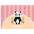 Caderno Desenho Panda - Flores - Capa Dura My Friend 60 Folhas - 27x20 cm - Sd Inovacoes