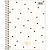 Caderno Colegial West Village Bolinha Listras - 10 matérias - Capa Dura - Espiral - 160 folhas - 17,7 cm x 24 cm - Tilibra