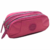 Estojo Triplo Rosa Pink - Crocco - Luxcel - 22 cm x 11 cm x 5 cm