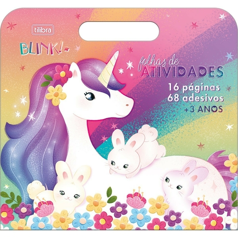 Livro de Atividades Unicórnio - Maleta - 16 páginas - 25 x 19 cm - Tilibra - comprar online