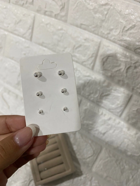 Trio brinco bolinhas (TR05)