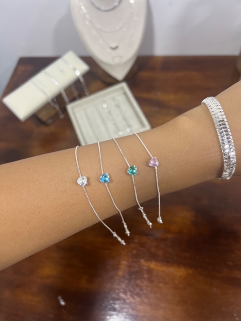 Pulseira cores coração