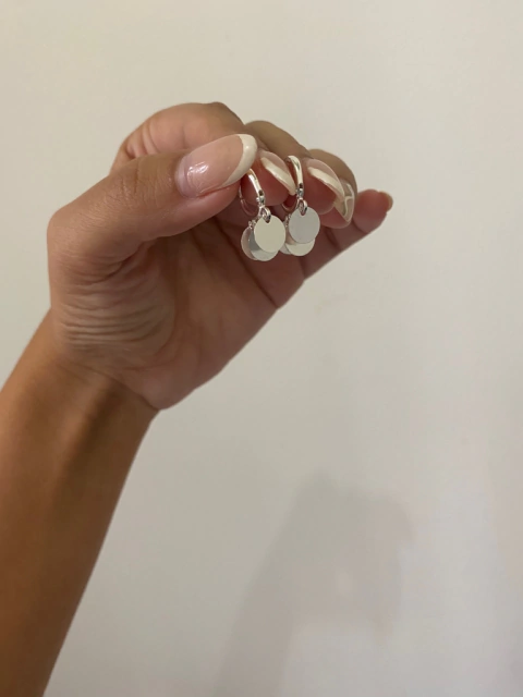 Argola três medalhas prata (AG25)