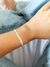 Pulseira fita M prata (PL14)