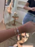 Bracelete nó amassado prata na internet