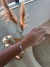 Bracelete nó amassado prata - comprar online