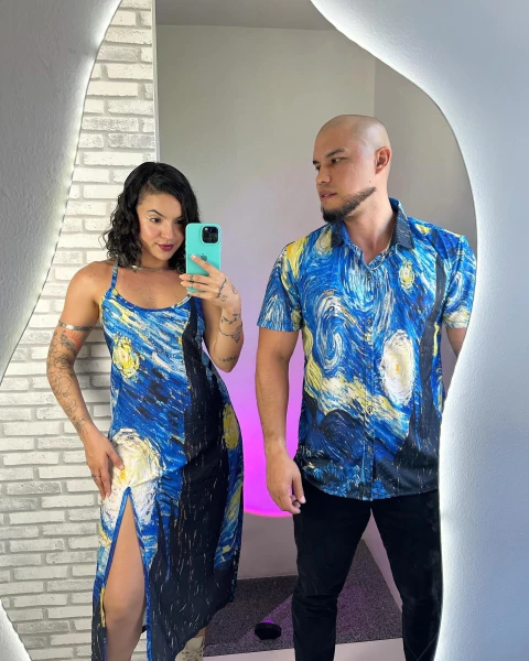 Camisa de Botão Van gogh - comprar online