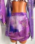 Kimono transparente pedras mágicas lilás - UseÍsy
