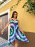Vestido corda tie dye roxo azul e preto - comprar online