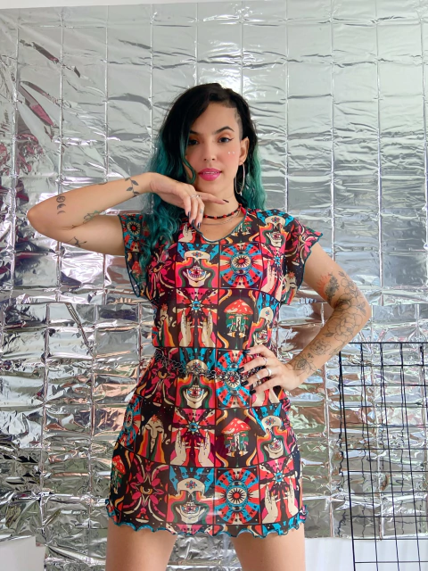 Blusão transparente cartaz mágico