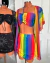Conjunto com Kimono Arco-íris - loja online