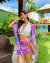 Kimono transparente pedras mágicas lilás - loja online