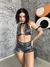 Conjunto: Cortininha + Hot Pant Prata - comprar online