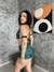 Conjunto: Cortininha + Hot Pant Verde - UseÍsy