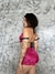 Conjunto: Cortininha + Hot Pant Rosa na internet