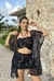 Conjunto com Kimono Beija-flor Preto - comprar online