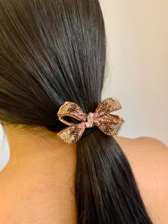 AMARRADOR DE CABELO LAÇO ROSA