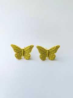 BRINCO BORBOLETA AMARELA