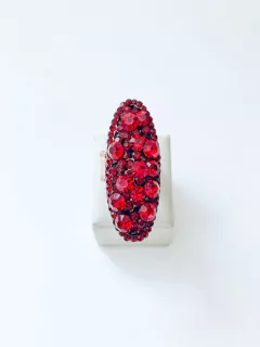 ANEL OVAL ANA 13 - VERMELHO