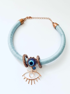 CHOKER OLHO GREGO