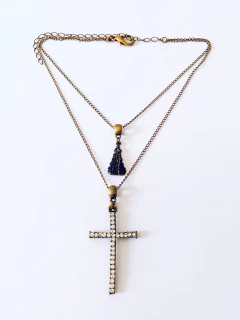 COLAR CRUCIFIXO NOSSA SENHORA APARECIDA