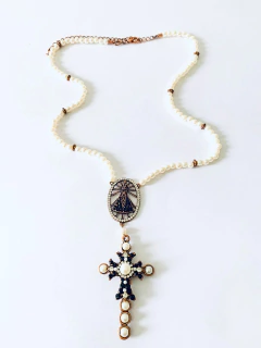 COLAR NOSSA SENHORA APARECIDA PÉROLA