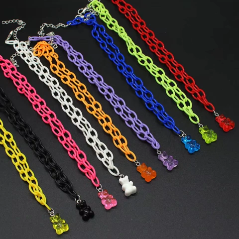 Colar Gummy Bear / Ursinhos Gominha (Várias Cores)
