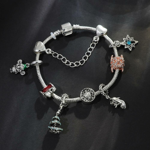 Pulseira Berloques Cinderela Disney