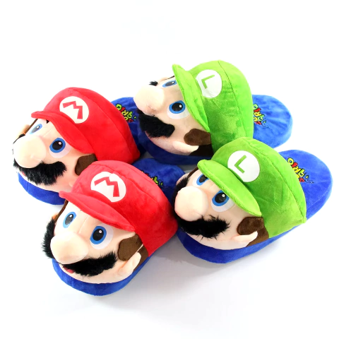Pantufas Super Mario Bros Tamanho Único