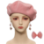 Boina Rosa Barbieland c/ Brincos Cosplay - comprar online