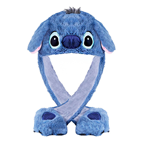 Gorro de Pelúcia Stitch com Mãozinhas Longas