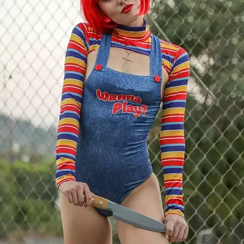 Traje Body Chucky Wanna Play Halloween