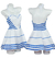 Vestido Barbie Azul Filme 2023 c/ Brinco e Faixa Adulto - comprar online