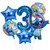 Imagem do Conjunto de Balões Festa do Stitch com Número (3 cores)