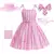 Fantasia Barbie Rosa Xadrez Acessórios Cosplay Infantil na internet