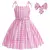 Fantasia Barbie Rosa Xadrez Acessórios Cosplay Infantil - Quarto Geek Store - Loja de Presentes Criativos, Nerd, Geek e Cultura Pop