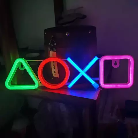 Luminária Playstation Led Neon Gamer