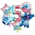 Conjunto de Balões Festa do Stitch com Número (3 cores)