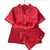 Pijama de Cetim Vermelho Feminino - Quarto Geek Store - Loja de Presentes Criativos, Nerd, Geek e Cultura Pop