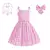 Imagem do Vestido Xadrez c/ Cinto e Acessórios Barbie Filme
