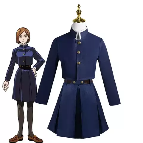 Fantasia Kugisaki Nobara Uniforme Cosplay Anime Jujutsu Kaisen
