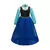 Fantasia Vestido Anna Frozen Cosplay Profissional Traje Luxo Infantil