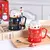 Caneca Natalina Globo de Neve c/ Colher Decorativa